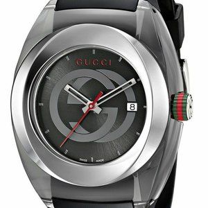 SALE! GUCCI 46MM STEEL WATCH! W/ BOX!